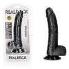 REALROCK Curved Realistic Dildo Dong with Balls 20cm - Black