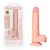 REALROCK Straight Realistic Dildo Dong with Balls 18cm - Flesh
