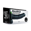 Vibrating Hollow Strap on Dildo with Balls 18cm - Black