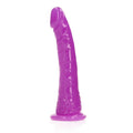 REALROCK 15.5 cm Slim Dong Glow in the Dark - Neon Purple