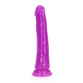 REALROCK 15.5 cm Slim Dong Glow in the Dark - Neon Purple