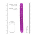 REALROCK 30 cm Double Dong Glow - PURPLE GLOW