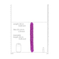 REALROCK 38 cm Double Dong Glow - PURPLE GLOW