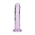 REALROCK 15.5 cm Straight Dildo Dong PURPLE