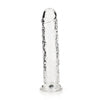 REALROCK 25 cm Straight Dildo - 25 cm (10'') Dong CLEAR