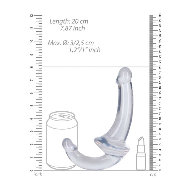 REALROCK 20 cm Strapless Strap-On CLEAR