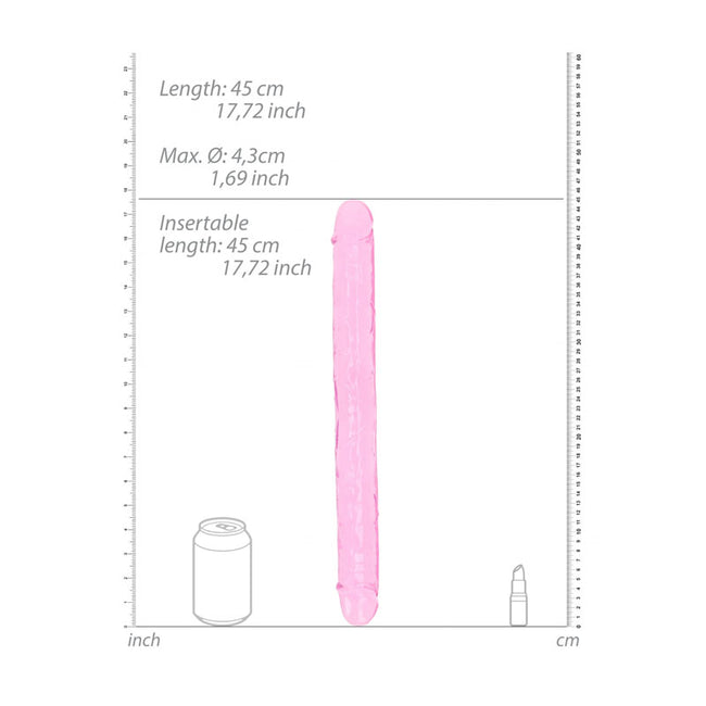 REALROCK 45 cm Double Dong - 45 cm (18'') PINK