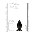 REALROCK 11.5 cm Anal Plug - 11.5 cm (4.5'') Butt Plug BLACK