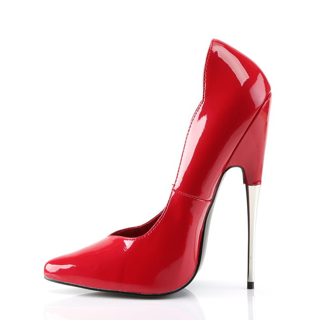 Scream high heel Pump with 6 inch heel - Red Patent