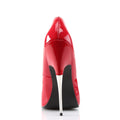 Scream high heel Pump with 6 inch heel - Red Patent