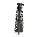 Sexy 52 cage Sandal with 5 inch heel - Black Patent