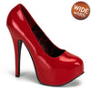 Teeze 06W Wide fit Pump with 5. 3/4 inch heel - Red Patent