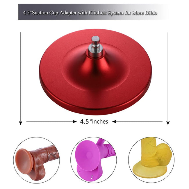 Accessory HSC32 suction cup dildo adaptor LARGE Red