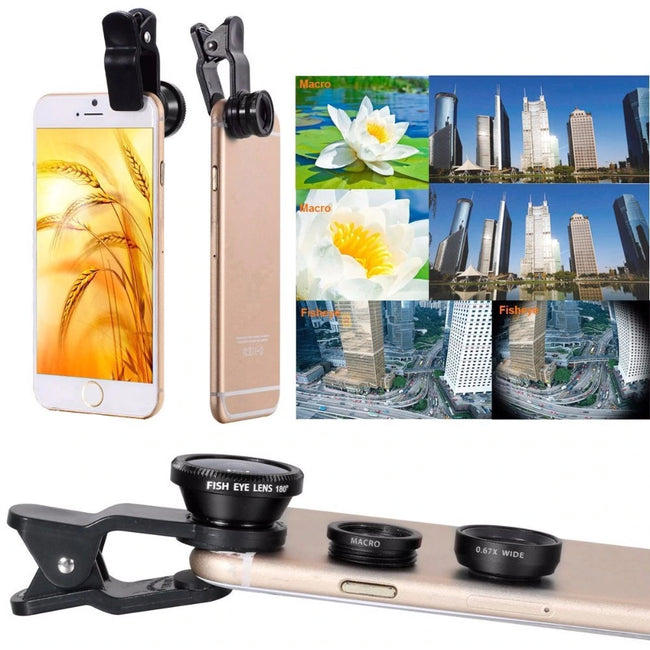 Mobile Phone Lens kit 12X Zoom Telephoto Lens For iPhone and Android Smartphones Monopod Bluetooth Shutter Tripod