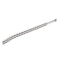 Stainless steel urethral sounds. Curved ends.