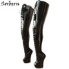 Sorbern 85cm long extreme high heelless boots for pony play & BDSM