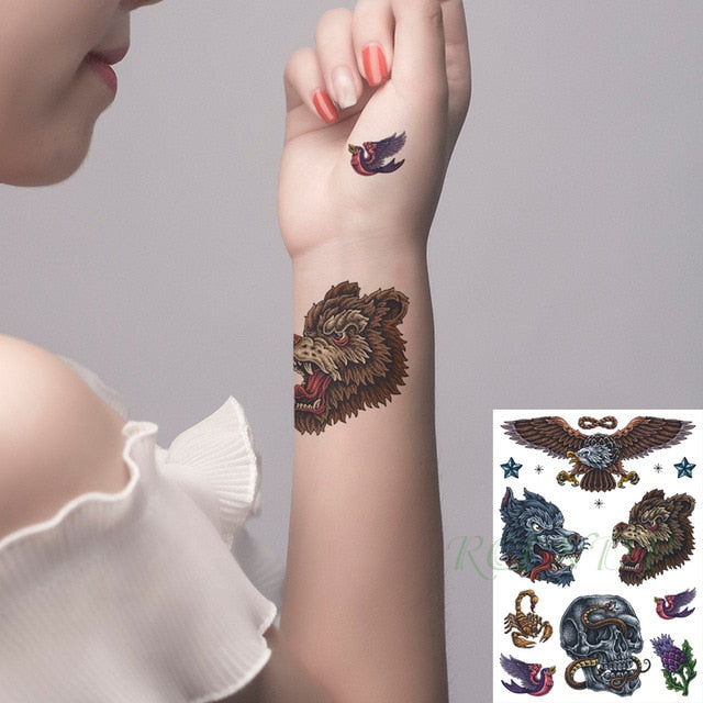 Temporary tattoos Women or Men LARGE assorted selection No. 5