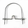Stainless Steel Open Mouth Gag with Neck Collar