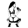 Wall silhouette sticker made of PVC. Image 5