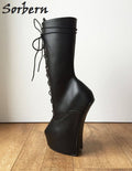Sorbern Hoof Heel mid-calf boot. Pointed toe extreme heels for Pony play & BDSM
