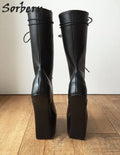 Sorbern Hoof Heel mid-calf boot. Pointed toe extreme heels for Pony play & BDSM