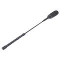 Whip PU Leather riding crop in black with thatched style grip