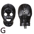 PU Leather Hood for BDSM Style G