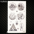 Temporary tattoos Women or Men SMALL assorted selection No. 2