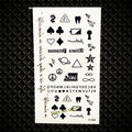 Temporary tattoos Women or Men SMALL assorted selection No. 2