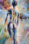 Depiction of a nude young woman Oil on canvas print