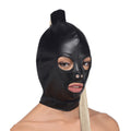 Strict Blonde Ponytail Bondage Hood - UINISEX Lace up